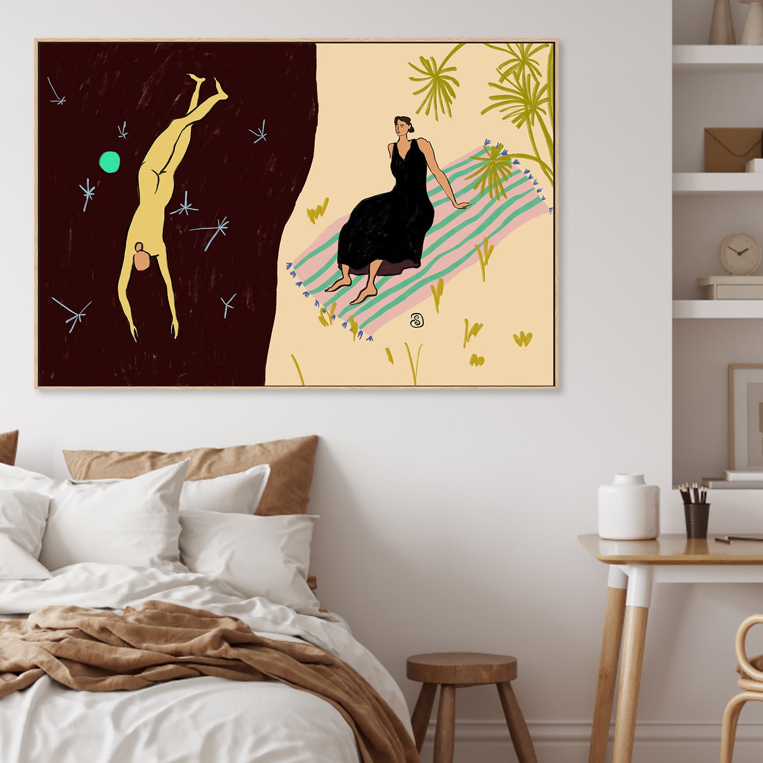 wall-art-print-canvas-poster-framed-Yin And Yang , By Sandra Poliakov-2