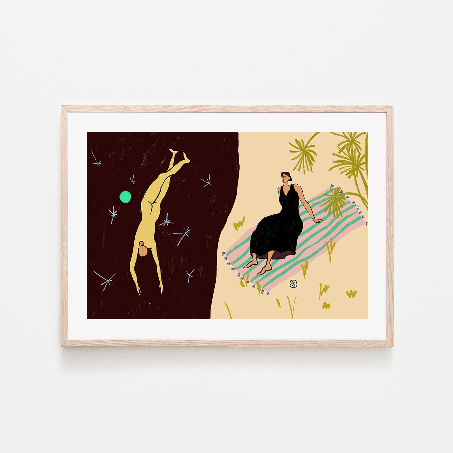 wall-art-print-canvas-poster-framed-Yin And Yang , By Sandra Poliakov-6