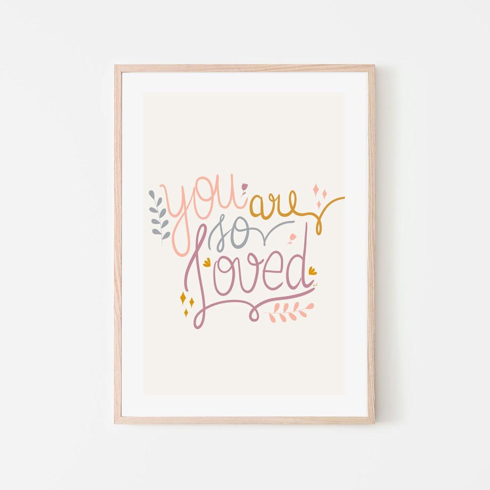 wall-art-print-canvas-poster-framed-You Are So Loved, Style B , By Menina Lisboa-6