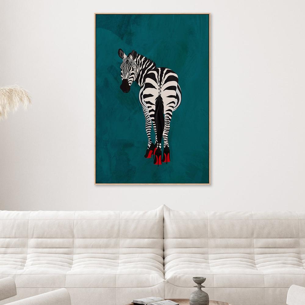 wall-art-print-canvas-poster-framed-Zebra In Heels , By Sarah Manovski-2