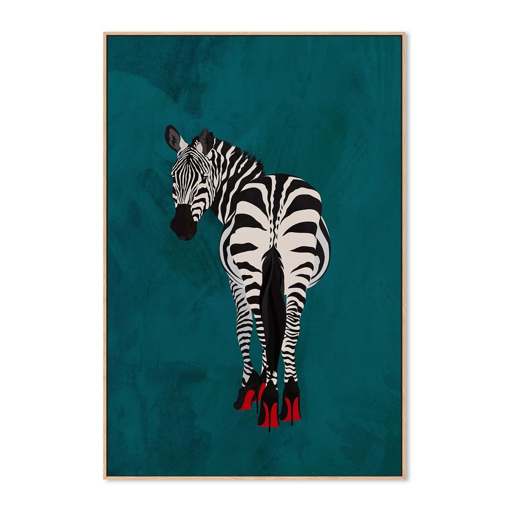 wall-art-print-canvas-poster-framed-Zebra In Heels , By Sarah Manovski-4