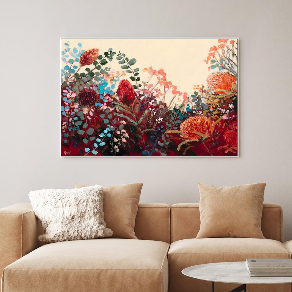 Waratah Vintage-by-Meredith Howse-wall-art-print-canvas-poster-framed-Gioia