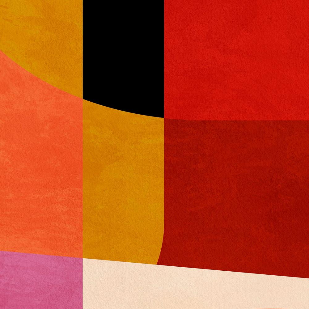 Warm Colors Bauhaus Geometry, Style B-by-Ana Rut Bre-wall-art-print-canvas-poster-framed-Gioia