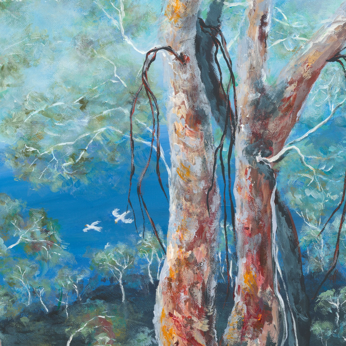 Warm Forest Glow-by-Sharon DeSailly-wall-art-print-canvas-poster-framed-Gioia