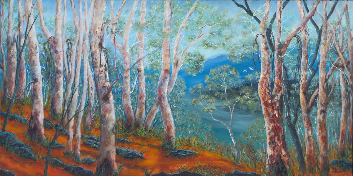 Warm Forest Glow-by-Sharon DeSailly-wall-art-print-canvas-poster-framed-Gioia