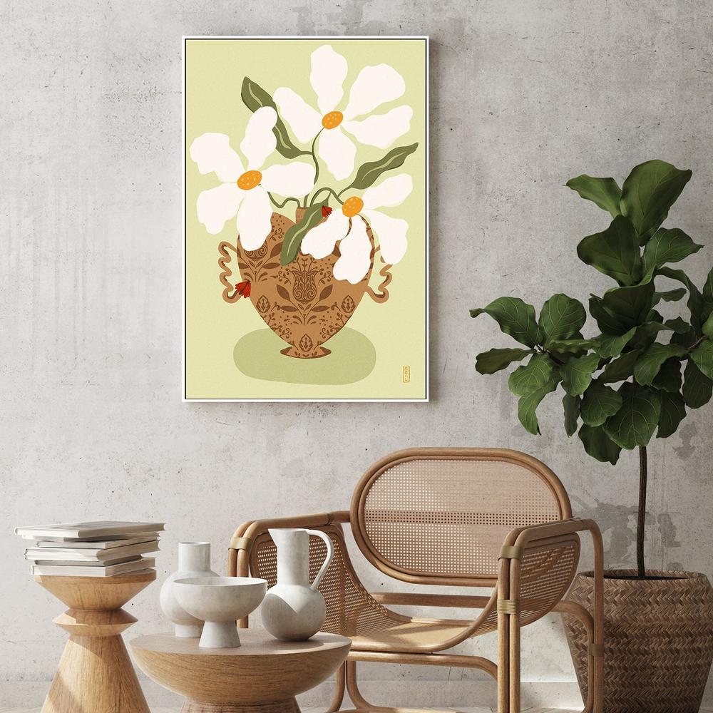 Whimsical Floral Heart-by-Dirkie Nell-wall-art-print-canvas-poster-framed-Gioia