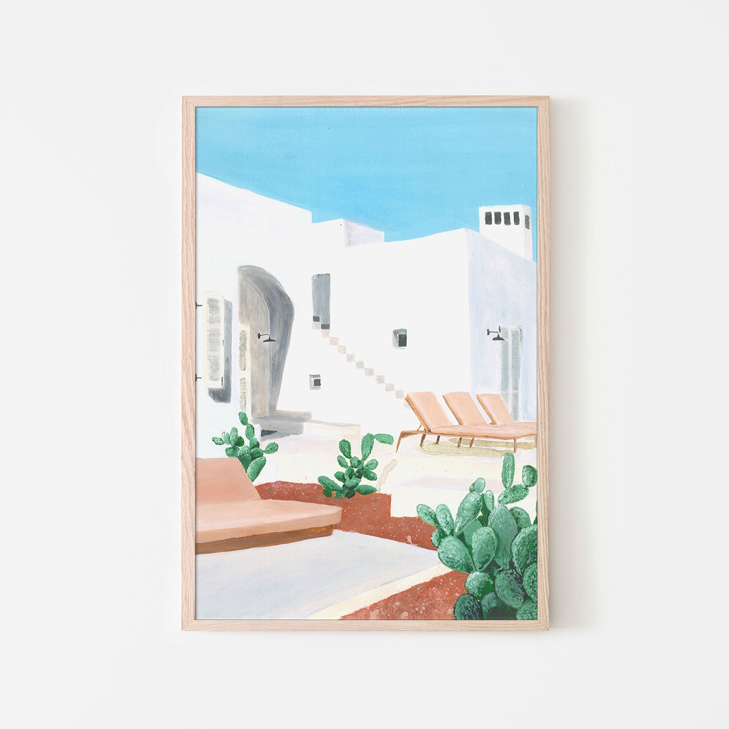 White Desert Retreat-by-marina dorgan-wall-art-print-canvas-poster-framed-Gioia