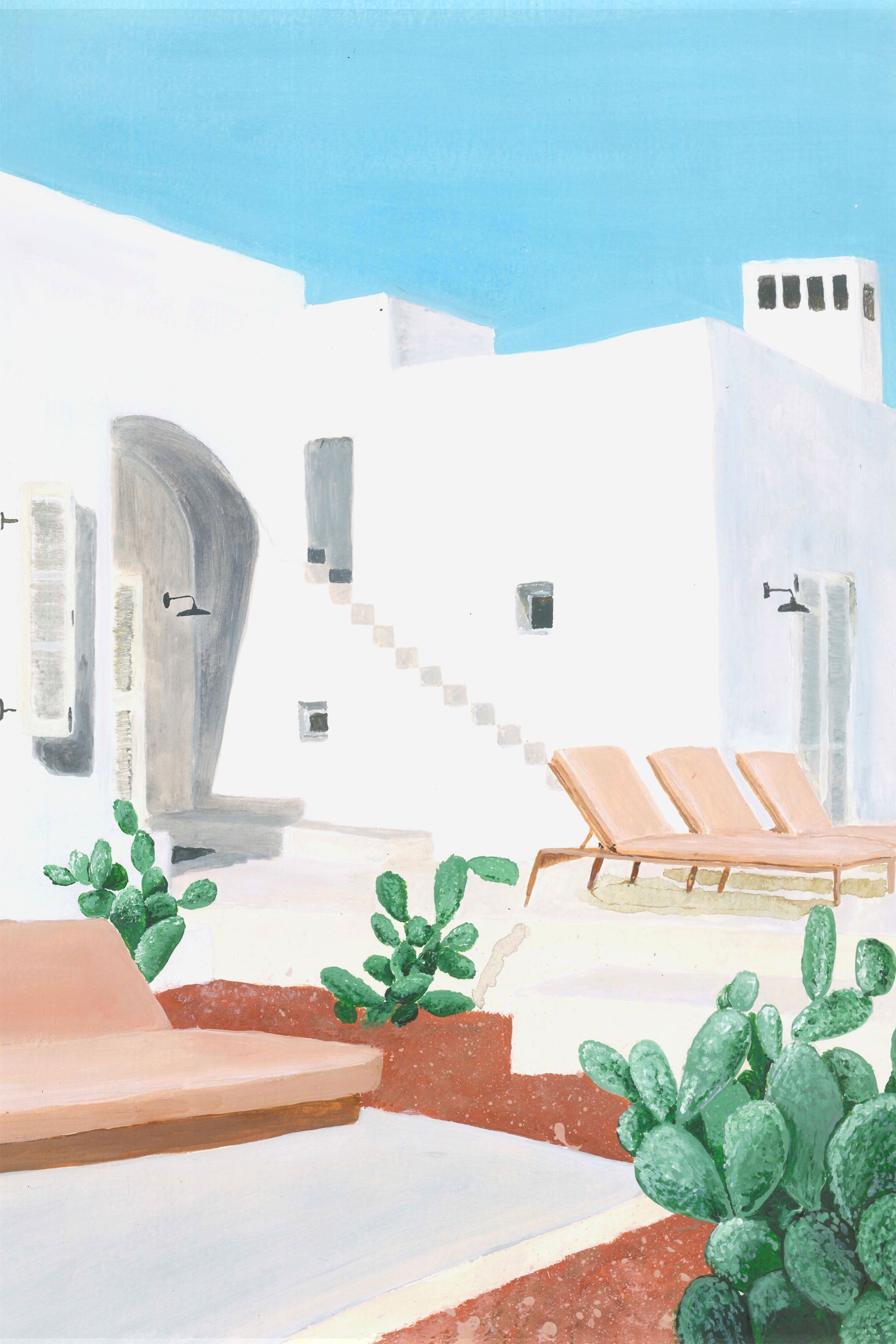 White Desert Retreat-by-marina dorgan-wall-art-print-canvas-poster-framed-Gioia