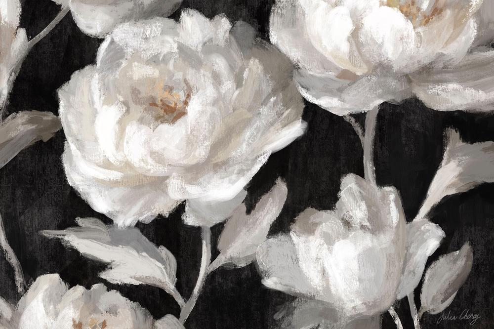wall-art-print-canvas-poster-framed-White Peonies On Black-1