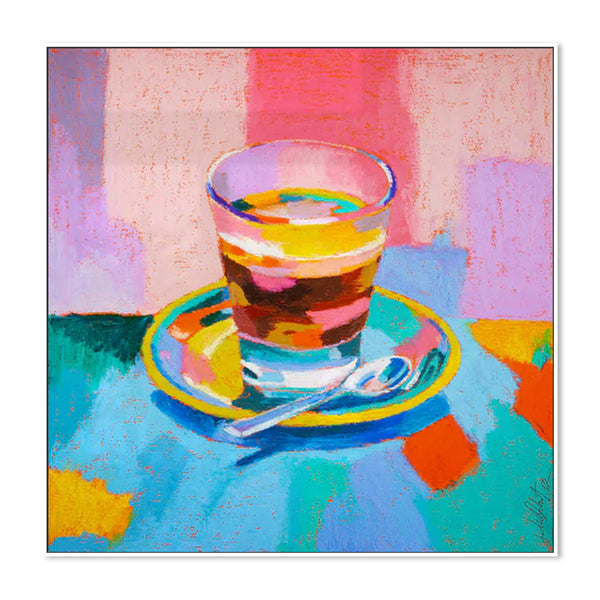 More Espresso, Original Hand Painting Canvas By Julia Ockert