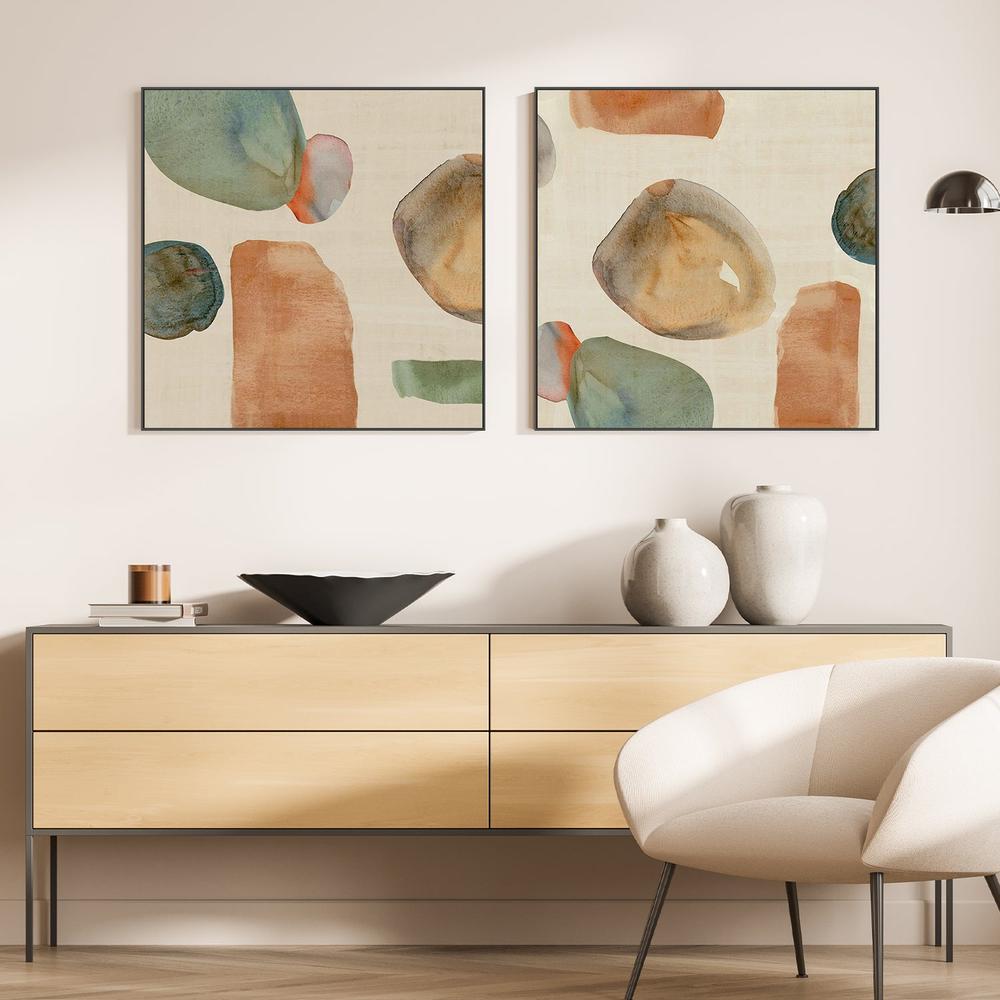 Wicker Terracotta, Style A & B , Set Of 2-by-Jacob Q-wall-art-print-canvas-poster-framed-Gioia