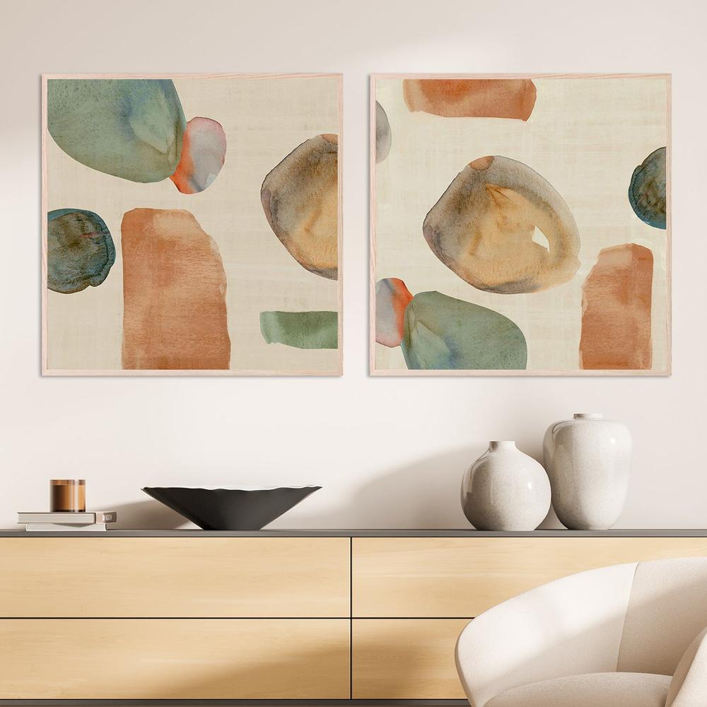 Wicker Terracotta, Style A & B , Set Of 2-by-Jacob Q-wall-art-print-canvas-poster-framed-Gioia