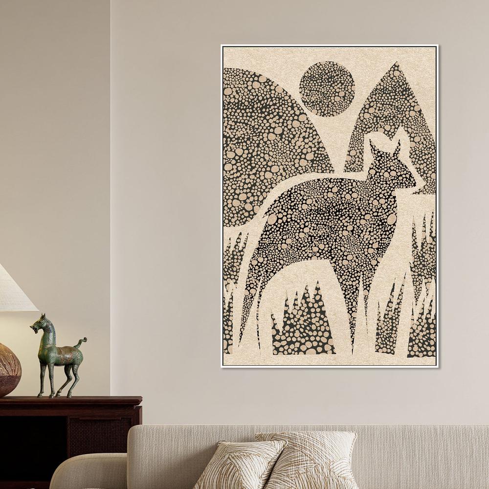 wall-art-print-canvas-poster-framed-Wild Deer Mountain Scene-2