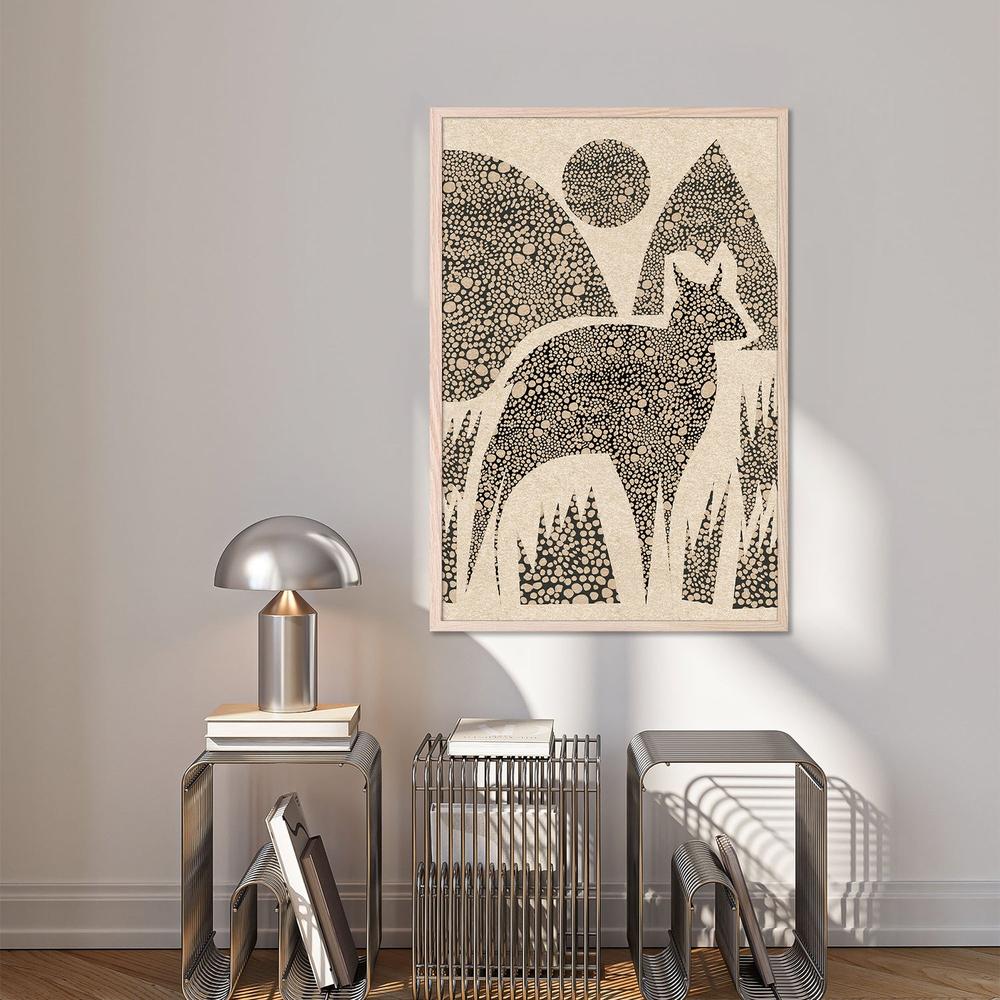 wall-art-print-canvas-poster-framed-Wild Deer Mountain Scene-8
