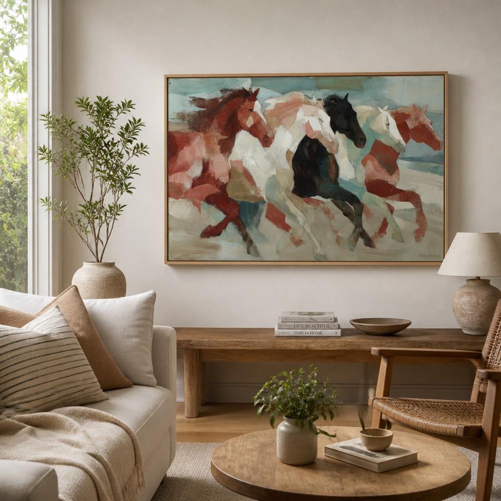 Wild Horses in Motion-by-Chromatic Storm Studio-wall-art-print-canvas-poster-framed-Gioia