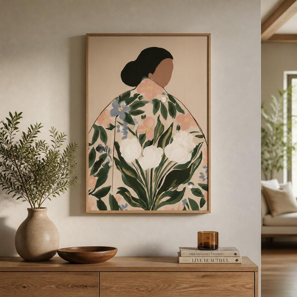 Woman in Bloom-by-Stephanie Jeuffroy-wall-art-print-canvas-poster-framed-Gioia