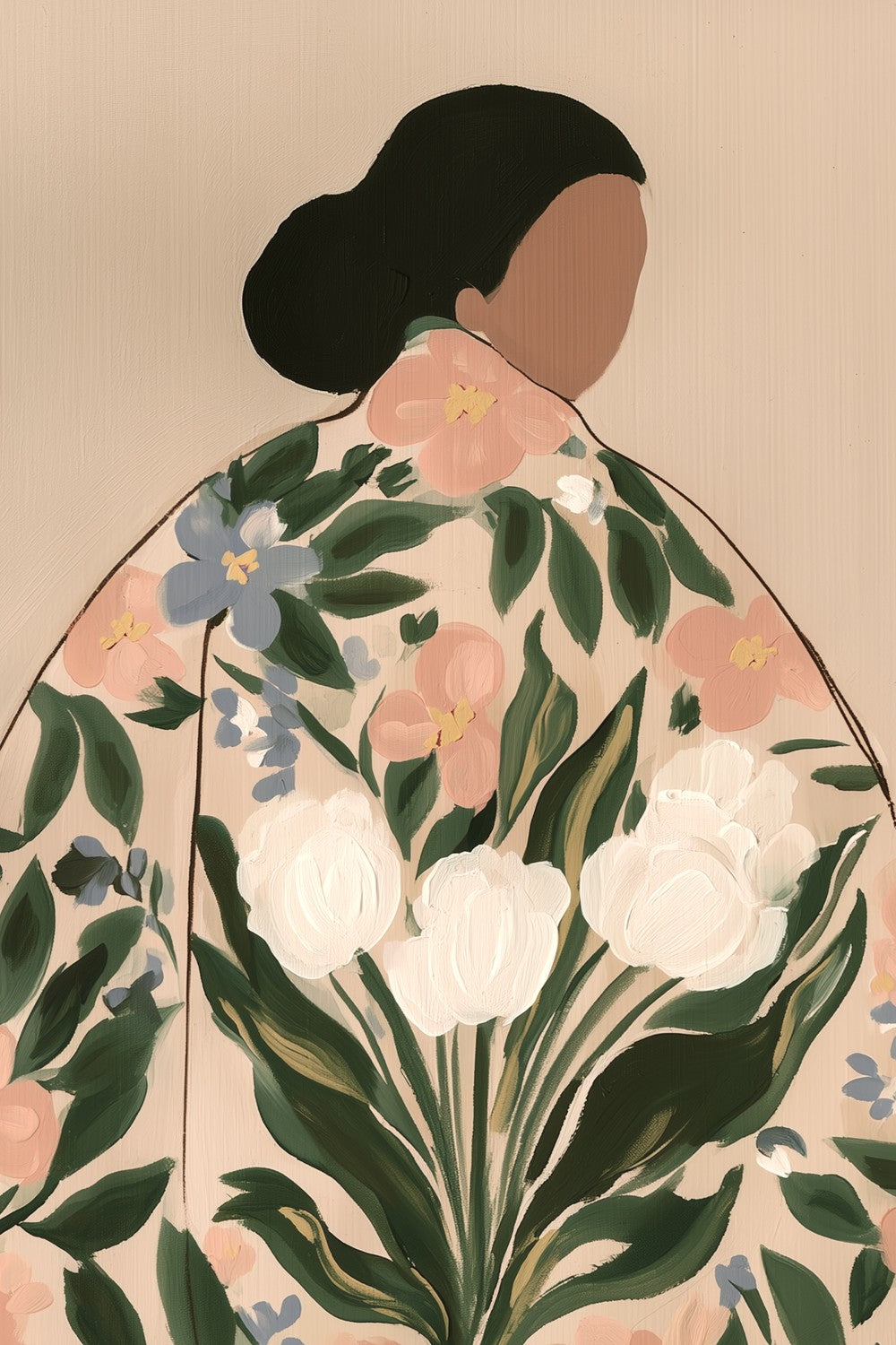 Woman in Bloom-by-Stephanie Jeuffroy-wall-art-print-canvas-poster-framed-Gioia