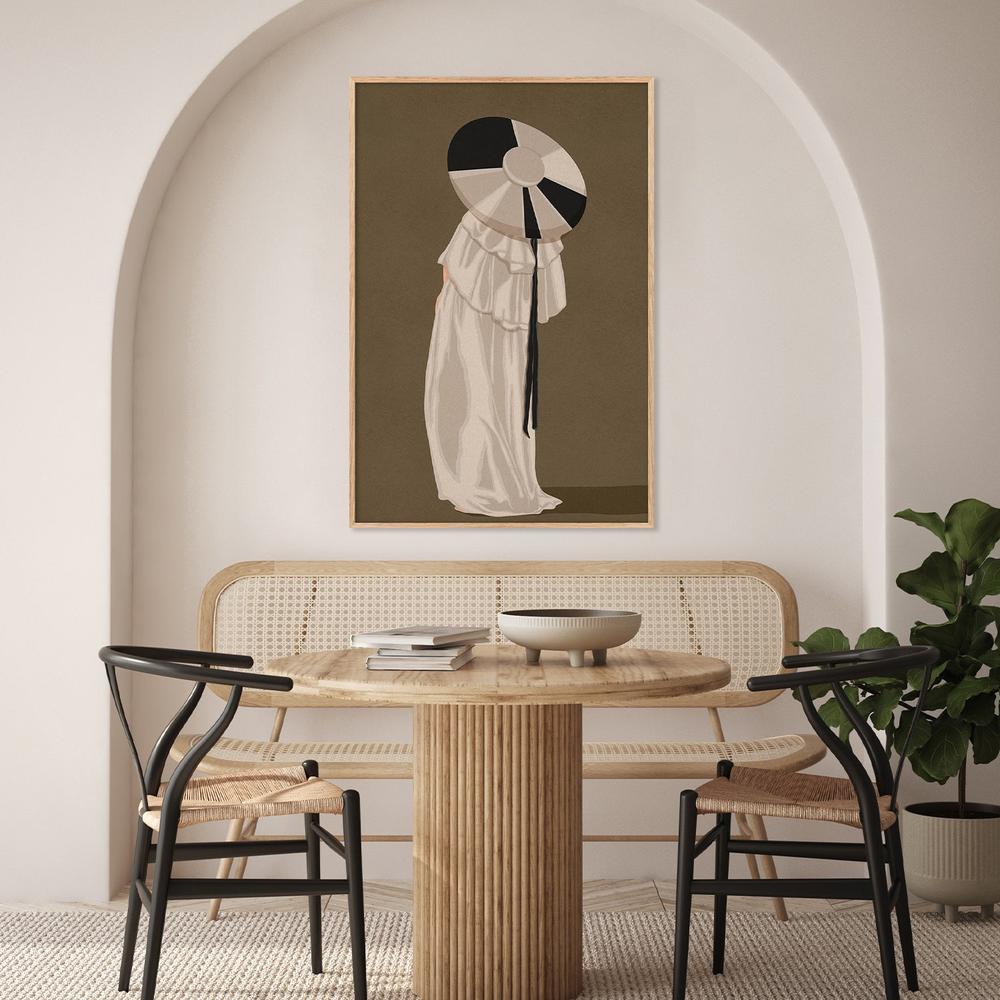 Woman In Elegant Hat-by-Lisa Solomoniuk-wall-art-print-canvas-poster-framed-Gioia