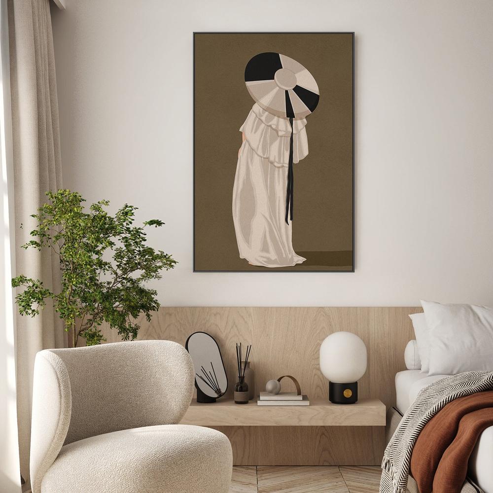 Woman In Elegant Hat-by-Lisa Solomoniuk-wall-art-print-canvas-poster-framed-Gioia