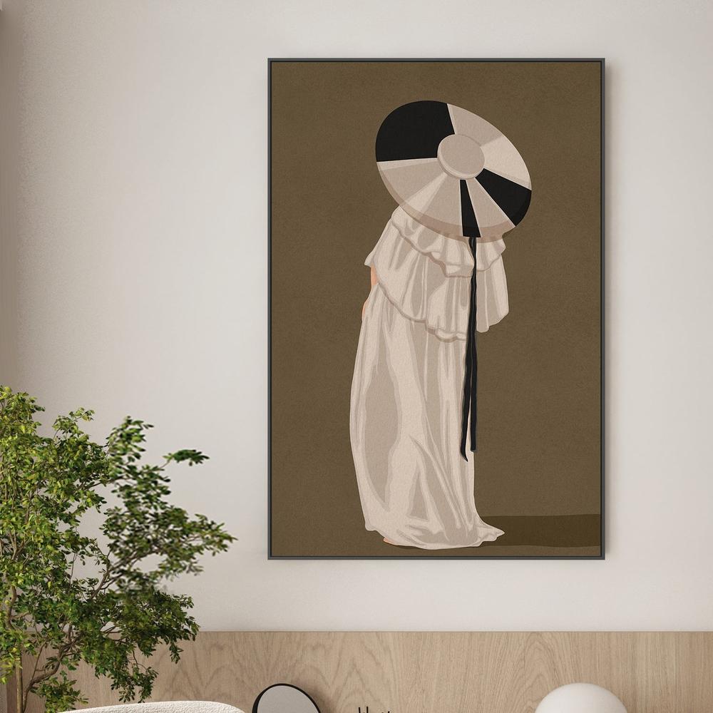 Woman In Elegant Hat-by-Lisa Solomoniuk-wall-art-print-canvas-poster-framed-Gioia