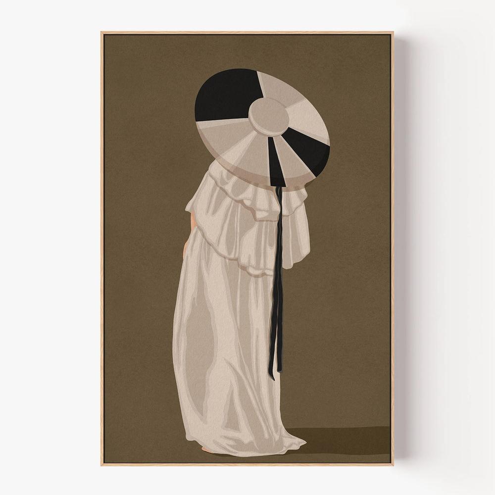 Woman In Elegant Hat-by-Lisa Solomoniuk-wall-art-print-canvas-poster-framed-Gioia