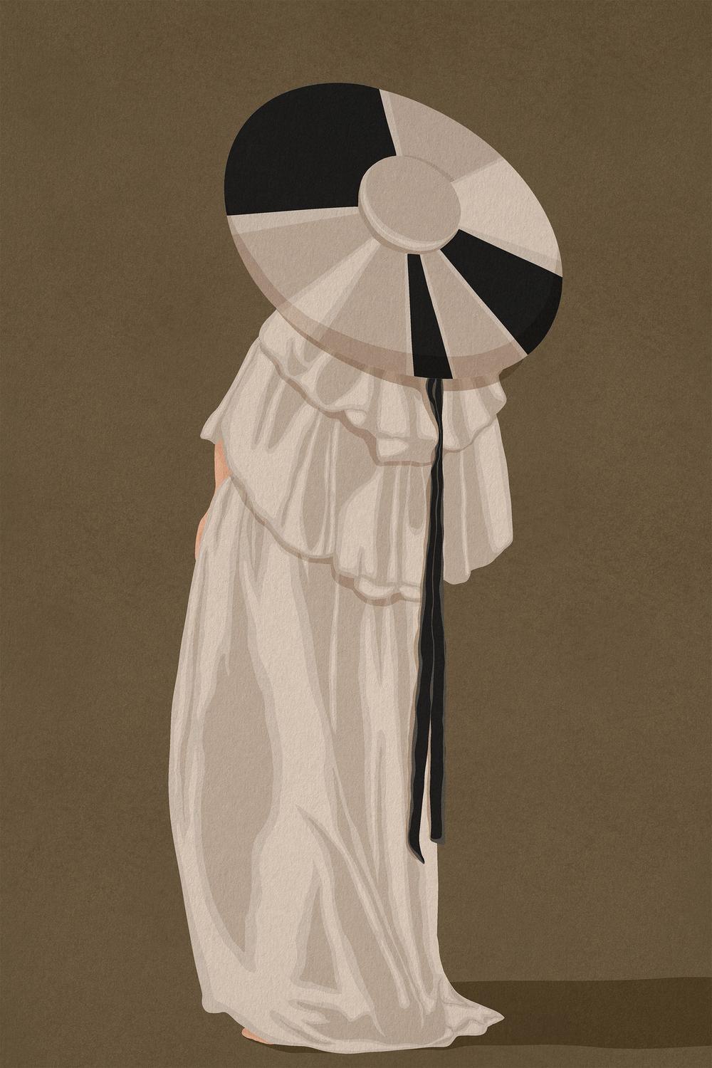 Woman In Elegant Hat-by-Lisa Solomoniuk-wall-art-print-canvas-poster-framed-Gioia