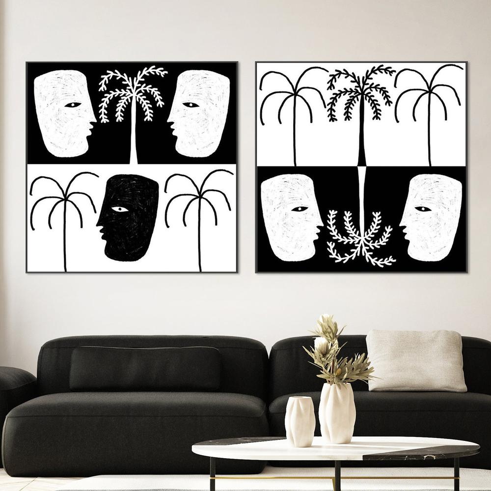 Yearning, Style A & B, Set Of 2-by-Shatha Al Dafai-wall-art-print-canvas-poster-framed-Gioia