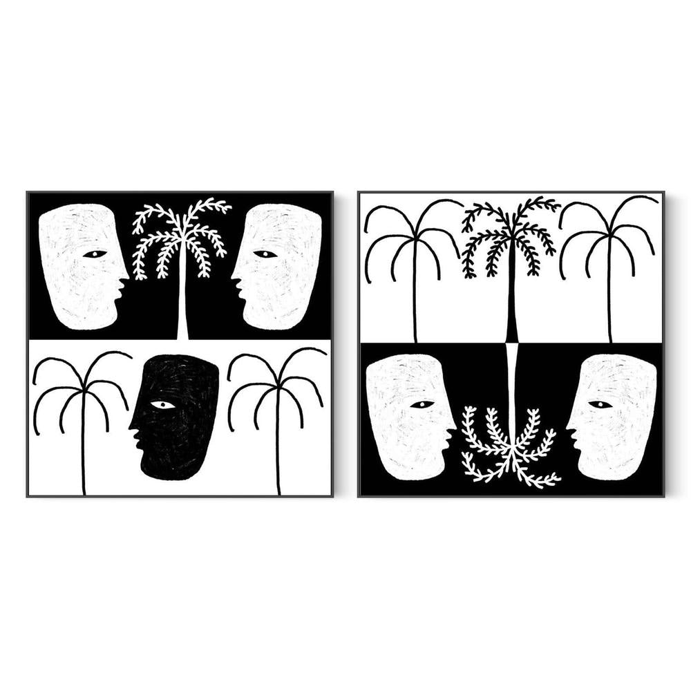 Yearning, Style A & B, Set Of 2-by-Shatha Al Dafai-wall-art-print-canvas-poster-framed-Gioia