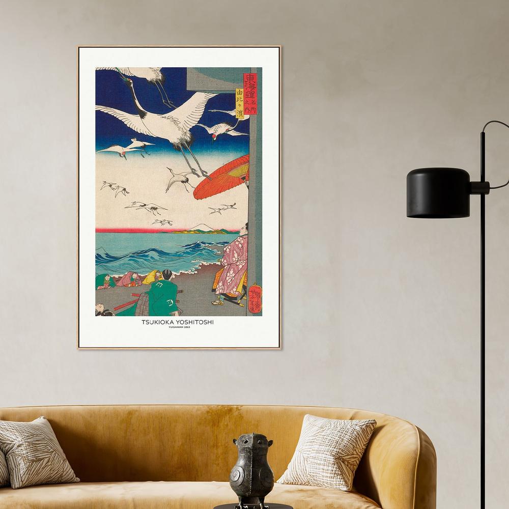 Yuigahama (1863)-by-Tsukioka Yoshitoshi-wall-art-print-canvas-poster-framed-Gioia