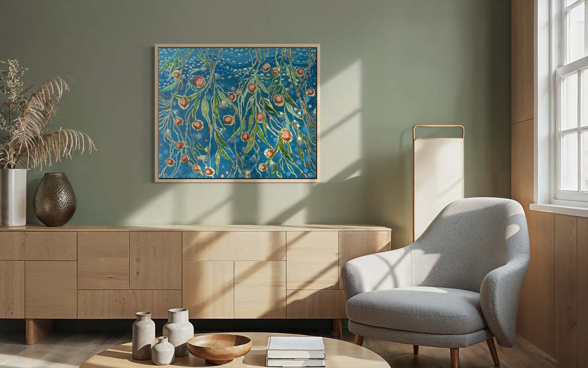 Gum Blossom and Blue