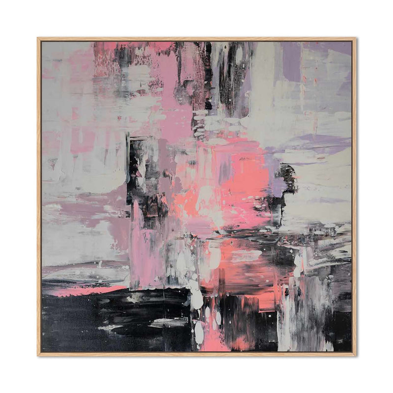 Mauve Mood, Original Hand-Painted Canvas By Lisa Perry