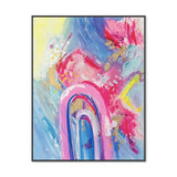 Pastel Love 2, Original Hand-Painted Canvas By Lisa Perry