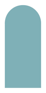 Aqua, Arch Door Wall Decal-Framed-Canvas-Print-Poster-Gioia Wall Art