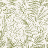 Assorted Green Leaves-wallpaper-eco-friendly-easy-removal-GIOIA-WALL-ART