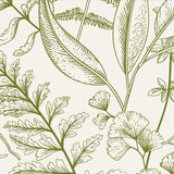 Assorted Green Leaves-wallpaper-eco-friendly-easy-removal-GIOIA-WALL-ART