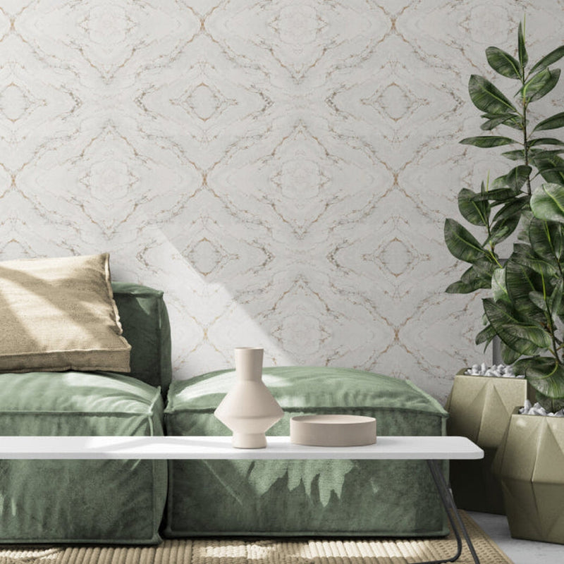 Beige Marble Diamond Pattern-wallpaper-eco-friendly-easy-removal-GIOIA-WALL-ART