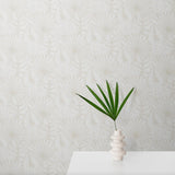 Beige Sketched Botanicals Wallpaper