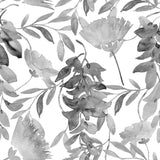 Black and White Florals-wallpaper-eco-friendly-easy-removal-GIOIA-WALL-ART