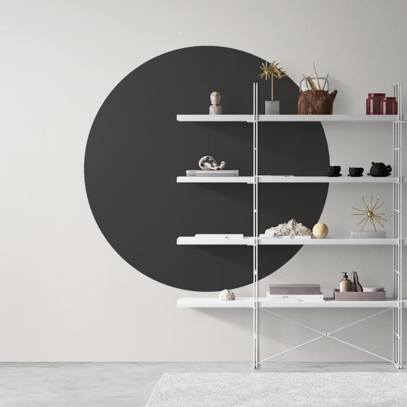 Charcoal, Full-Moon, Wall Decal-Framed-Canvas-Print-Poster-Gioia Wall Art
