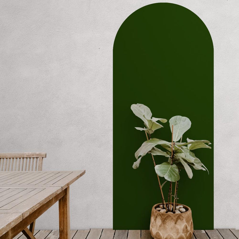 Green, Arch Door Wall Decal-Framed-Canvas-Print-Poster-Gioia Wall Art