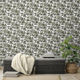 Green Roses-wallpaper-eco-friendly-easy-removal-GIOIA-WALL-ART