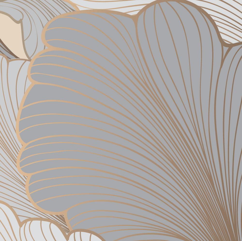 Grey and Beige Abstract Floral-wallpaper-eco-friendly-easy-removal-GIOIA-WALL-ART