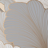 Grey and Beige Abstract Floral-wallpaper-eco-friendly-easy-removal-GIOIA-WALL-ART