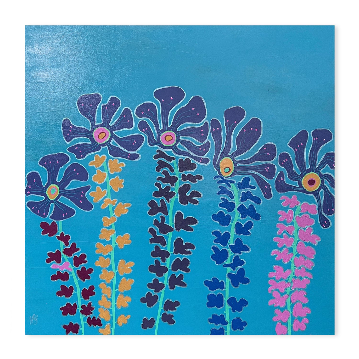 Our Land, Original HandPainted Canvas Wall Art Print Gioia Wall Art