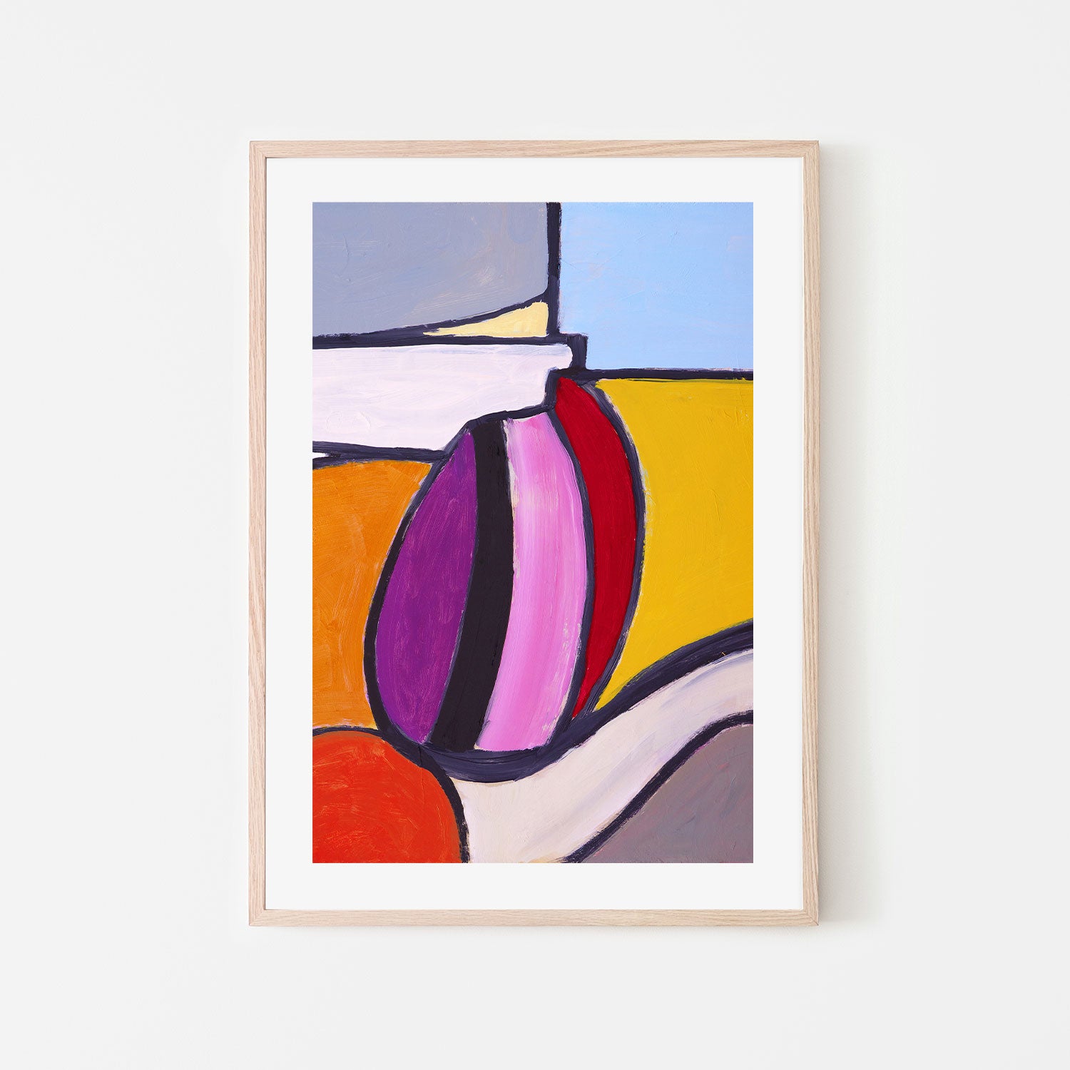 Curious Curvature, Hand-Painted Canvas