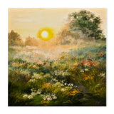 Springtime Sunset, Hand-Painted Canvas