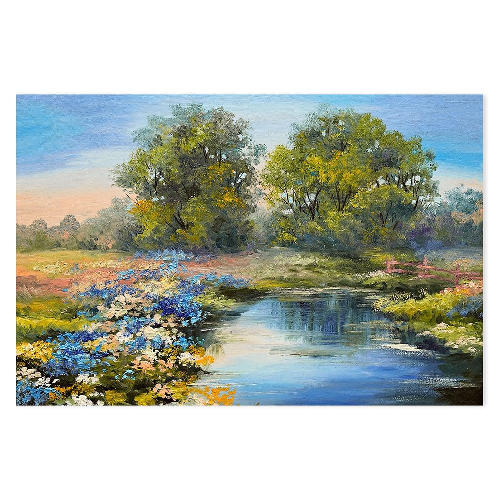 Lakeside Romance, Hand-Painted Canvas