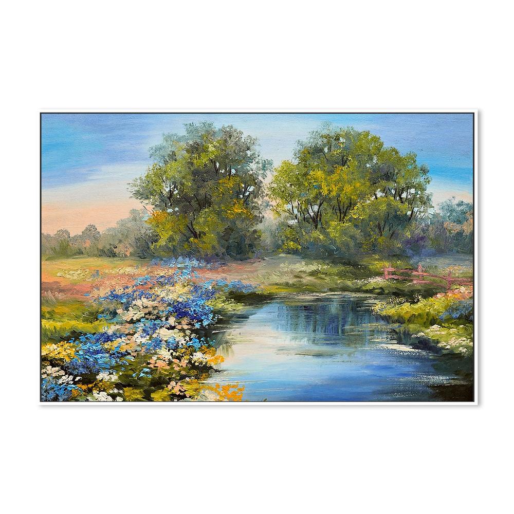 Lakeside Romance, Hand-Painted Canvas
