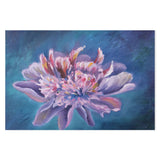Violet Water Lily, Style B, Hand-Painted Canvas
