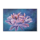 Violet Water Lily, Style B, Hand-Painted Canvas